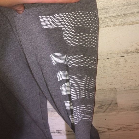 Pink Victoria’s Secret sweatpants gray size small pink jogger pants trac… - Picture 2 of 8